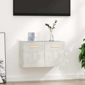 Dulap de perete, gri beton, 60x36,5x35 cm, lemn prelucrat