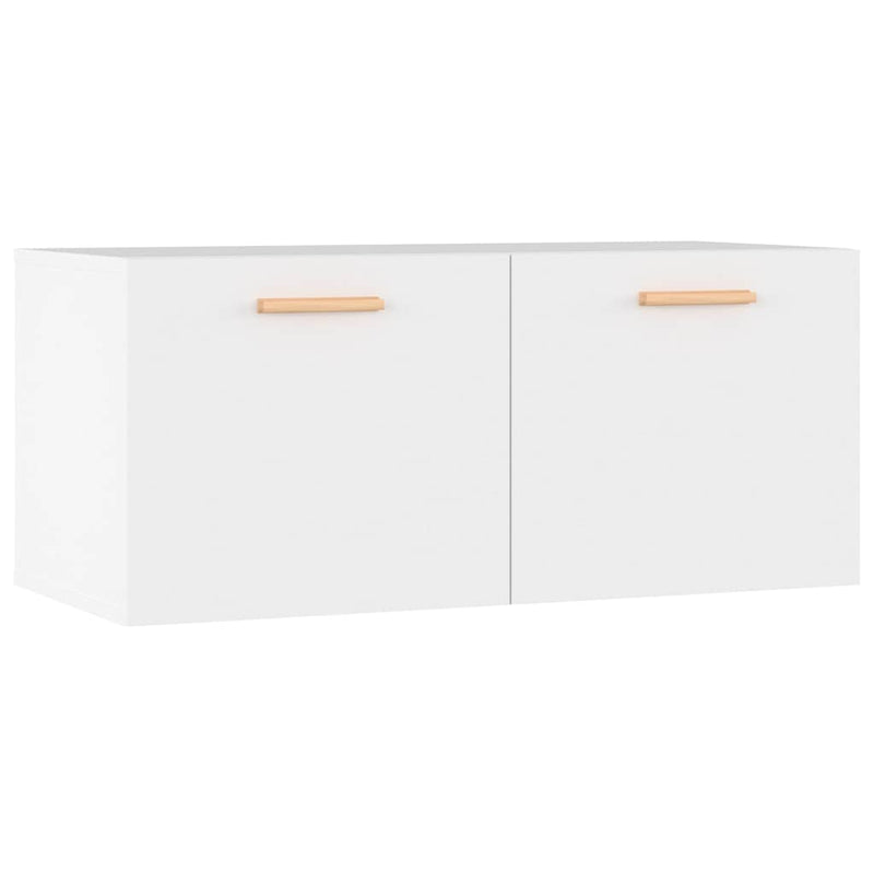 Dulap de perete, alb, 80x35x36,5 cm, lemn compozit