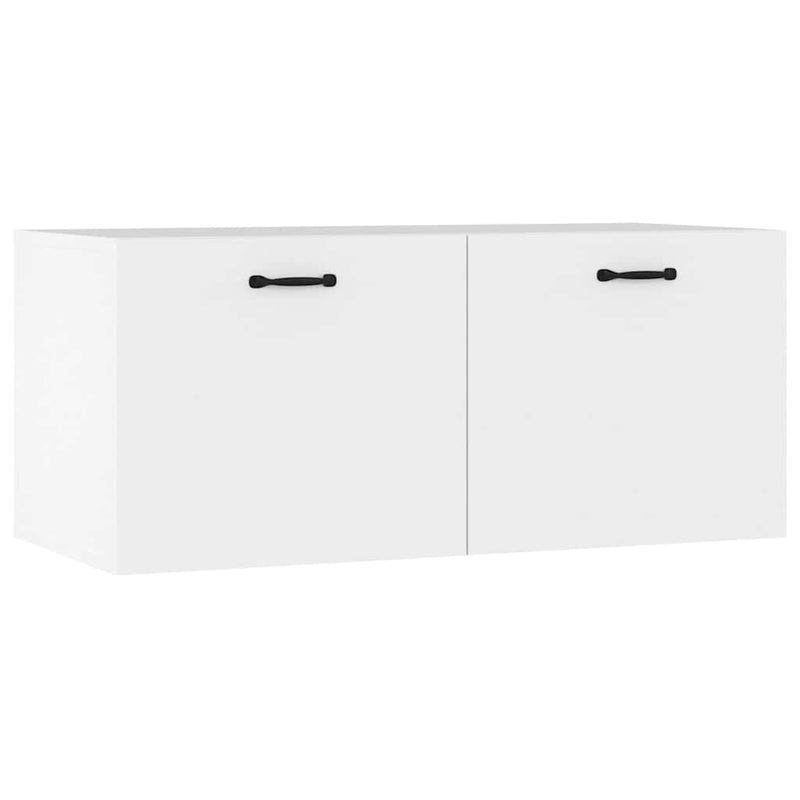 Dulap de perete, alb, 80x36,5x35 cm, lemn compozit
