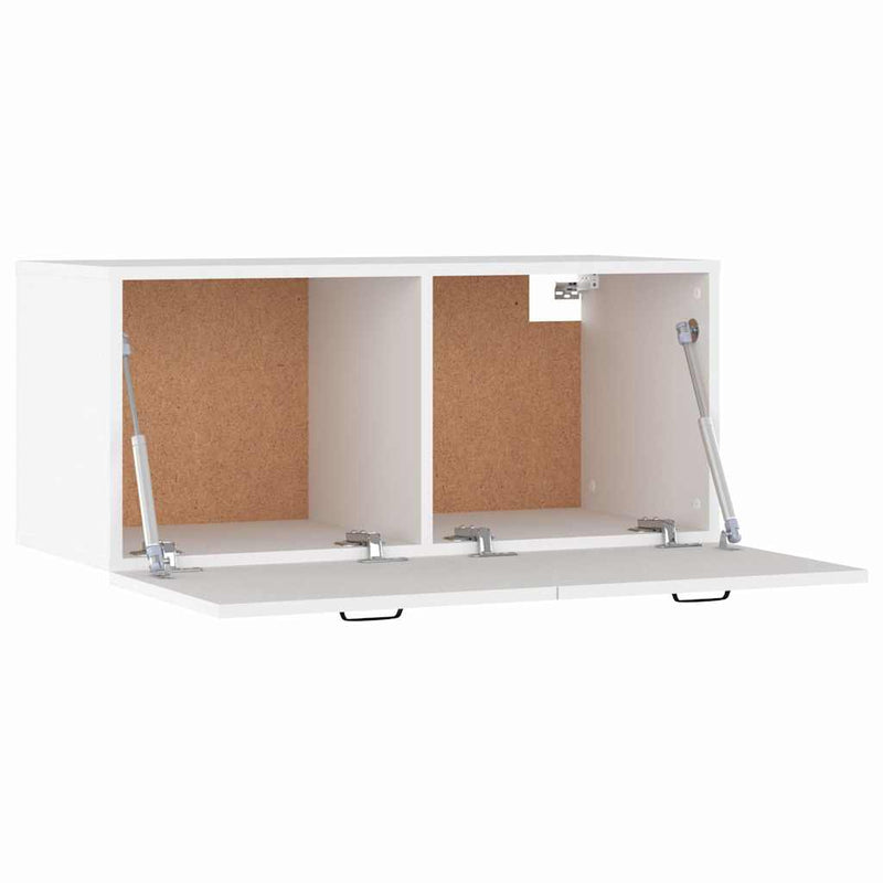 Dulap de perete, alb, 80x36,5x35 cm, lemn compozit