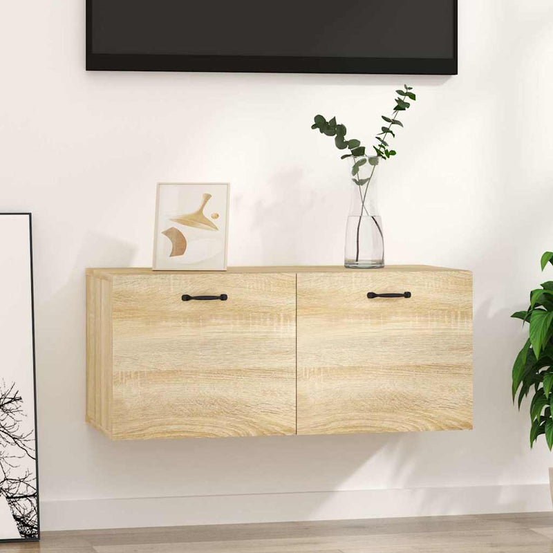 Dulap de perete, stejar sonoma, 80x36,5x35 cm, lemn compozit