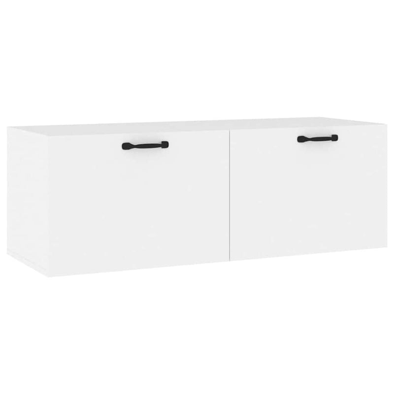 Dulap de perete, alb, 100x36,5x35 cm, lemn prelucrat
