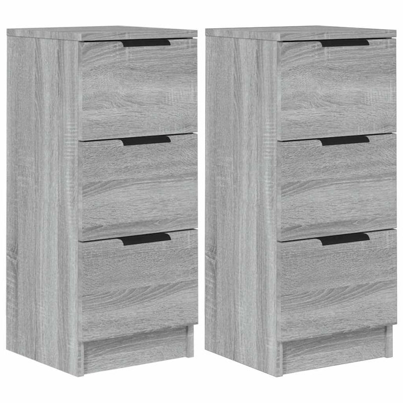 Dulapuri, 2 buc., gri sonoma, 30x30x70 cm, lemn prelucrat