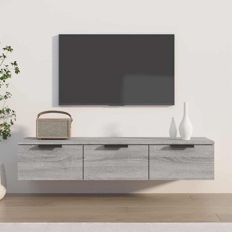 Dulap de perete, gri sonoma, 102x30x20 cm, lemn compozit