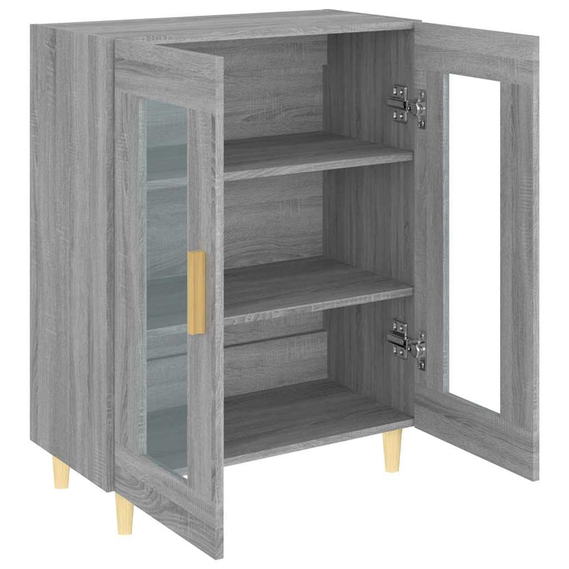 Dulap, gri sonoma, 69,5x34x90 cm, lemn compozit