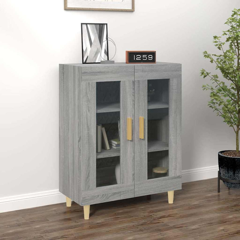 Dulap, gri sonoma, 69,5x34x90 cm, lemn compozit