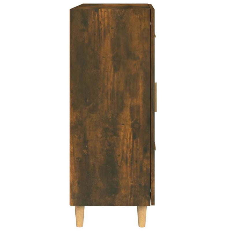 Dulap, stejar fumuriu, 69,5x34x90 cm, lemn compozit