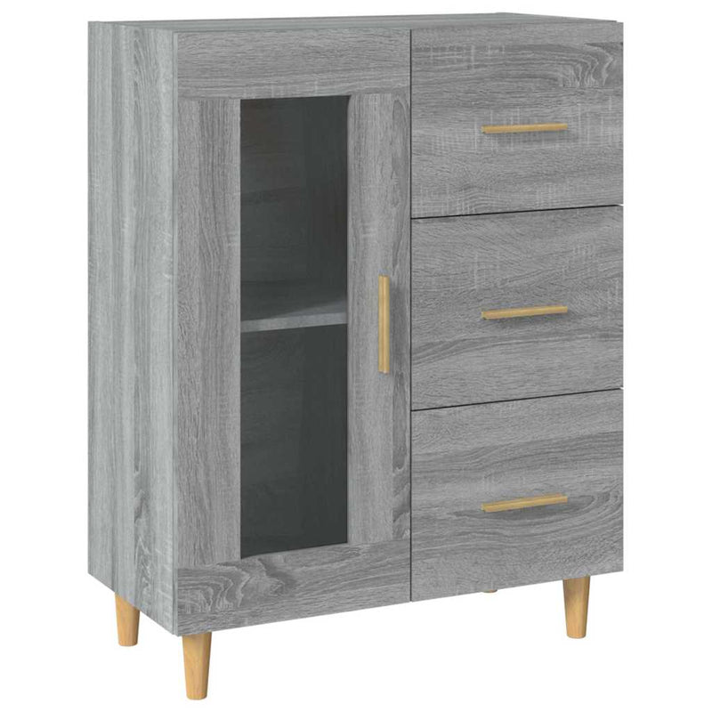 Dulap, gri sonoma, 69,5x34x90 cm, lemn compozit