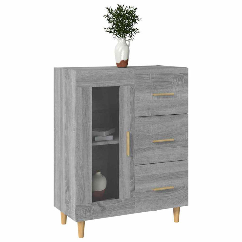 Dulap, gri sonoma, 69,5x34x90 cm, lemn compozit