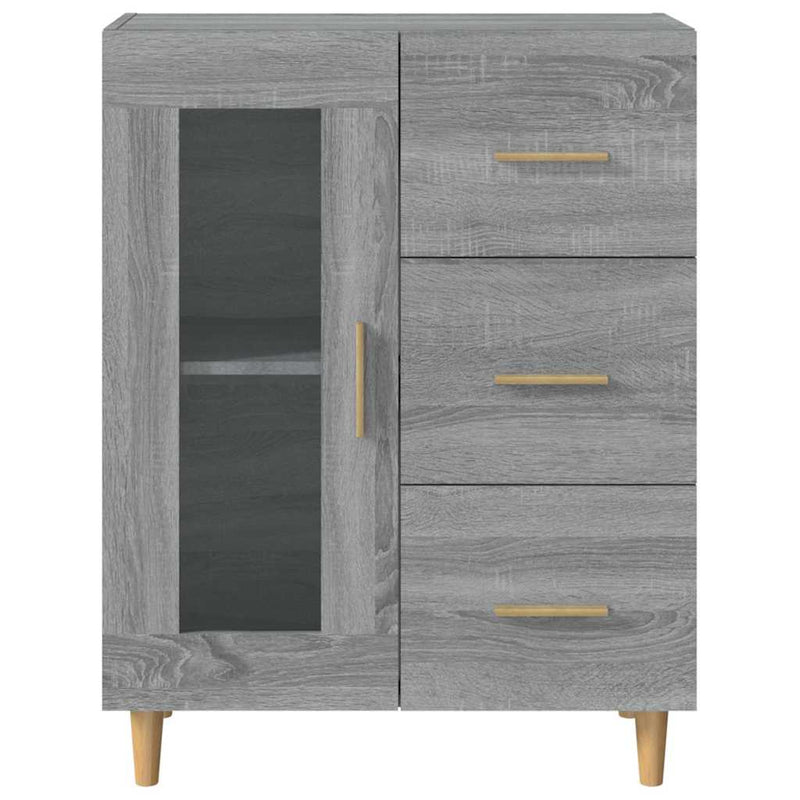 Dulap, gri sonoma, 69,5x34x90 cm, lemn compozit