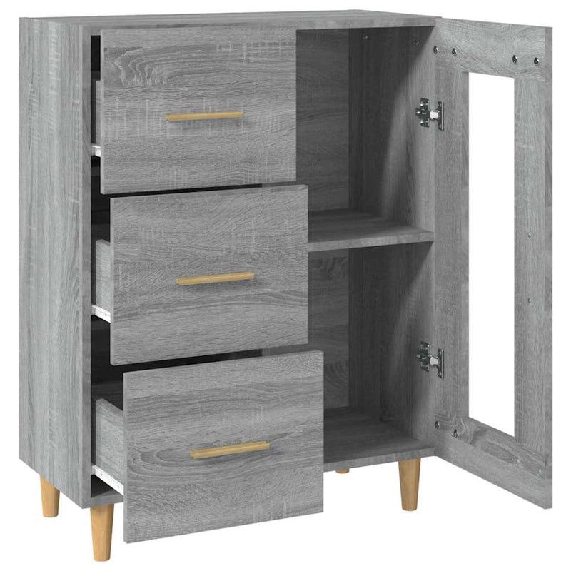 Dulap, gri sonoma, 69,5x34x90 cm, lemn compozit