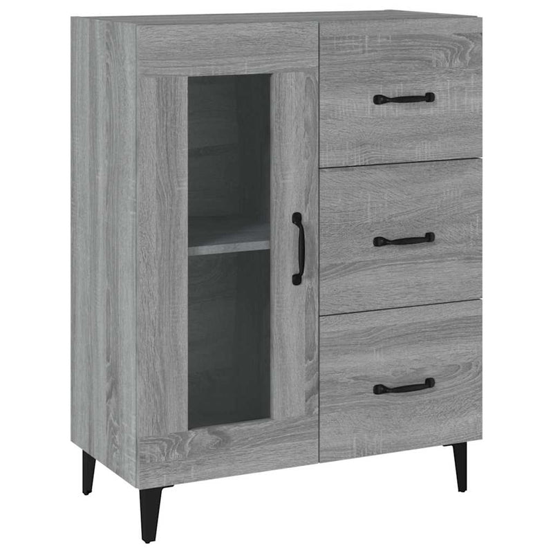 Dulap, gri sonoma, 69,5x34x90 cm, lemn compozit