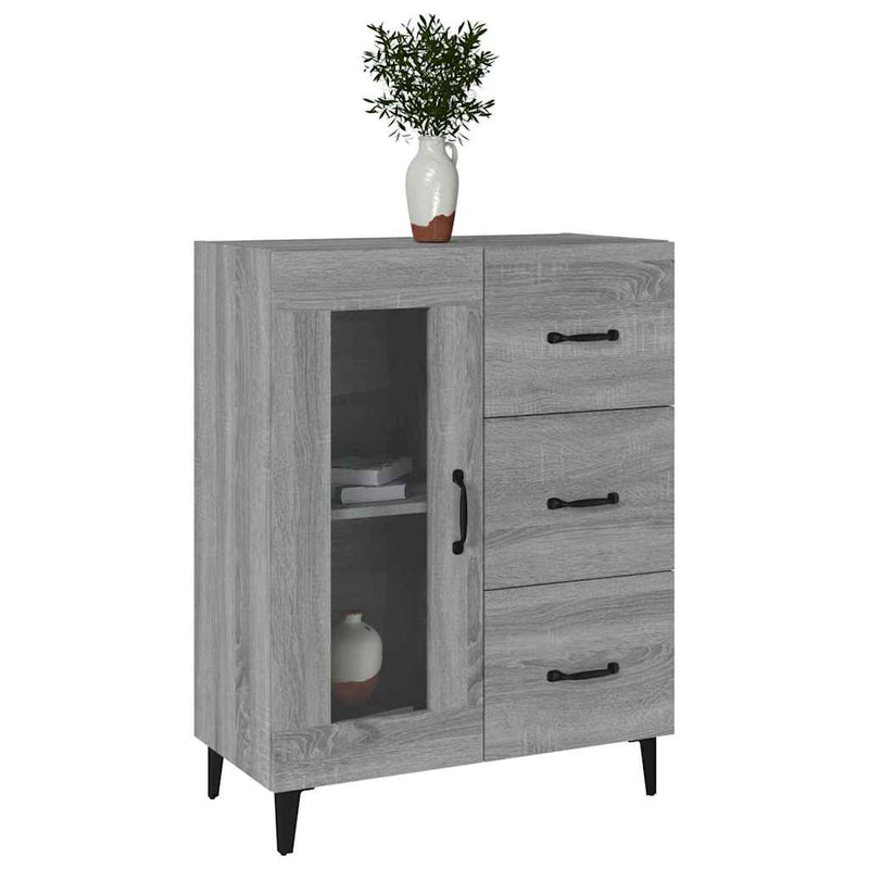 Dulap, gri sonoma, 69,5x34x90 cm, lemn compozit