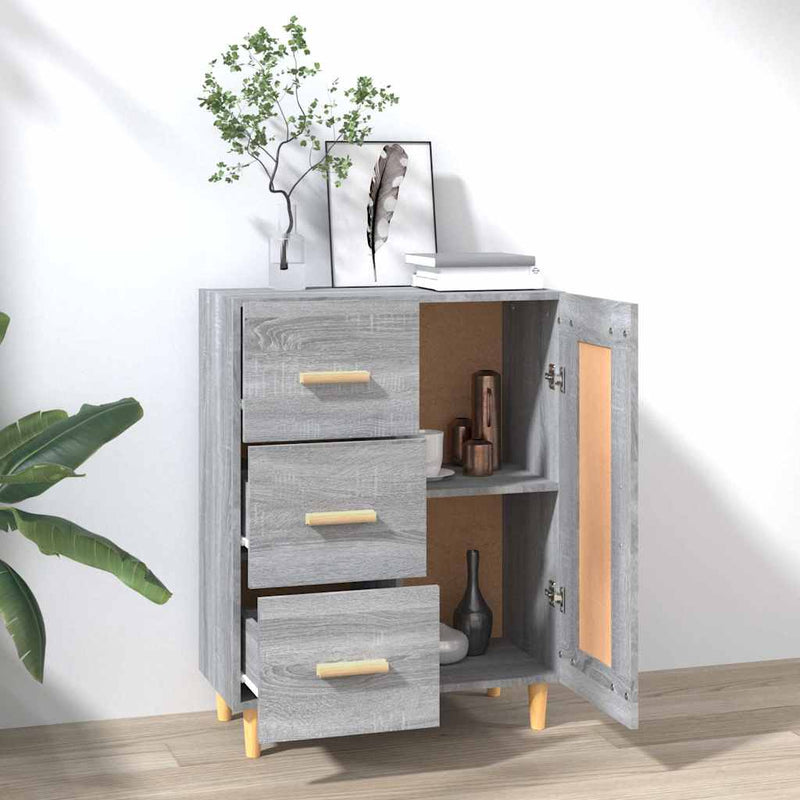 Dulap, gri sonoma, 69,5x34x90 cm, lemn compozit