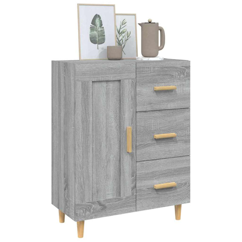 Dulap, gri sonoma, 69,5x34x90 cm, lemn compozit