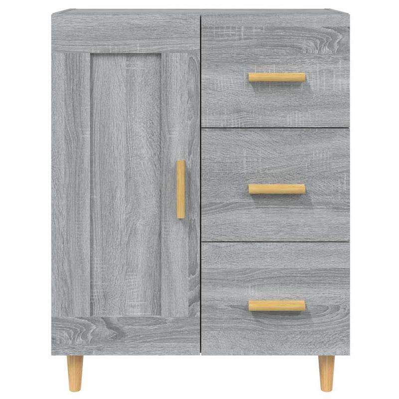 Dulap, gri sonoma, 69,5x34x90 cm, lemn compozit