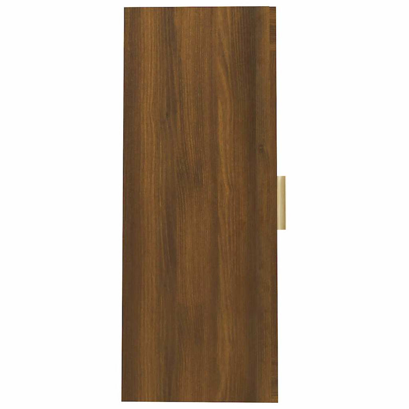 Dulap de perete suspendat, stejar maro, 69,5x34x90 cm