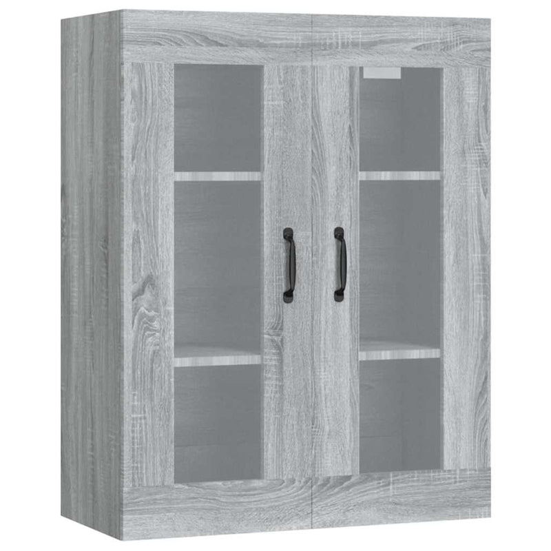 Dulap de perete suspendat, gri sonoma, 69,5x34x90 cm
