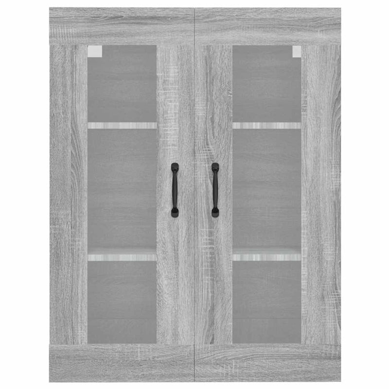 Dulap de perete suspendat, gri sonoma, 69,5x34x90 cm