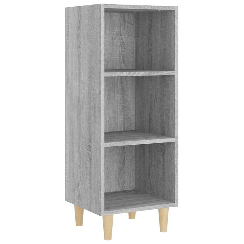 Servantă, gri sonoma, 34,5x32,5x90 cm, lemn compozit