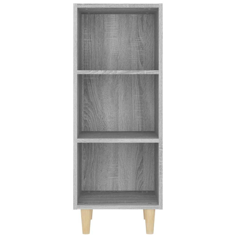 Servantă, gri sonoma, 34,5x32,5x90 cm, lemn compozit