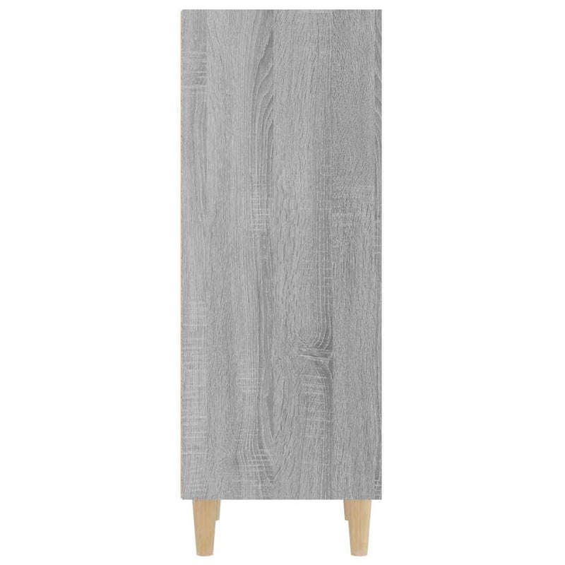 Servantă, gri sonoma, 34,5x32,5x90 cm, lemn compozit
