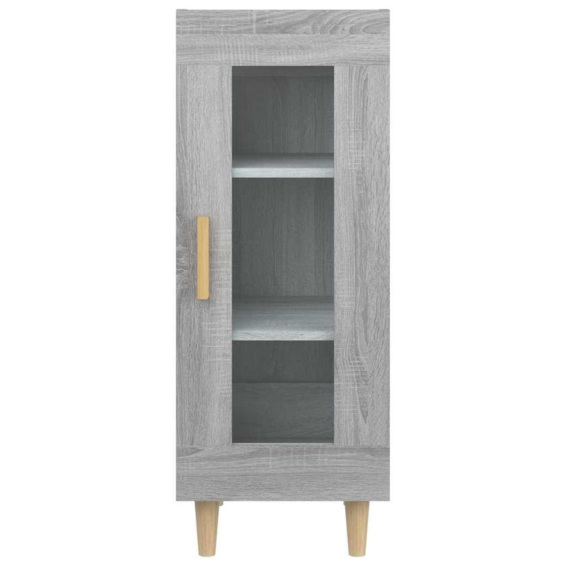 Servantă, gri sonoma, 34,5x34x90 cm, lemn compozit