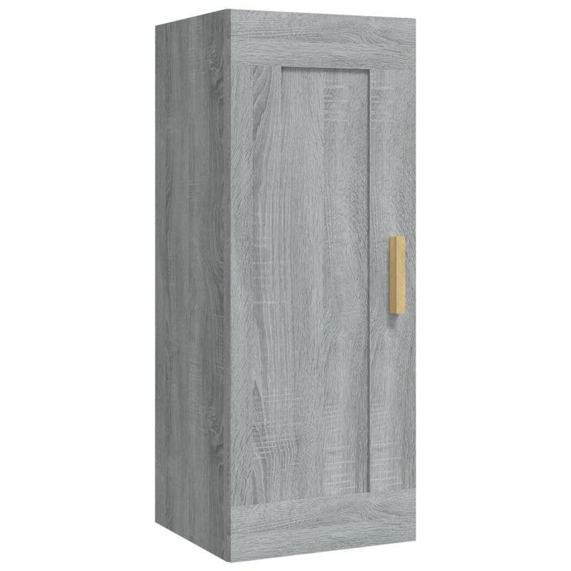 Dulap de perete, gri sonoma, 35x34x90 cm, lemn compozit