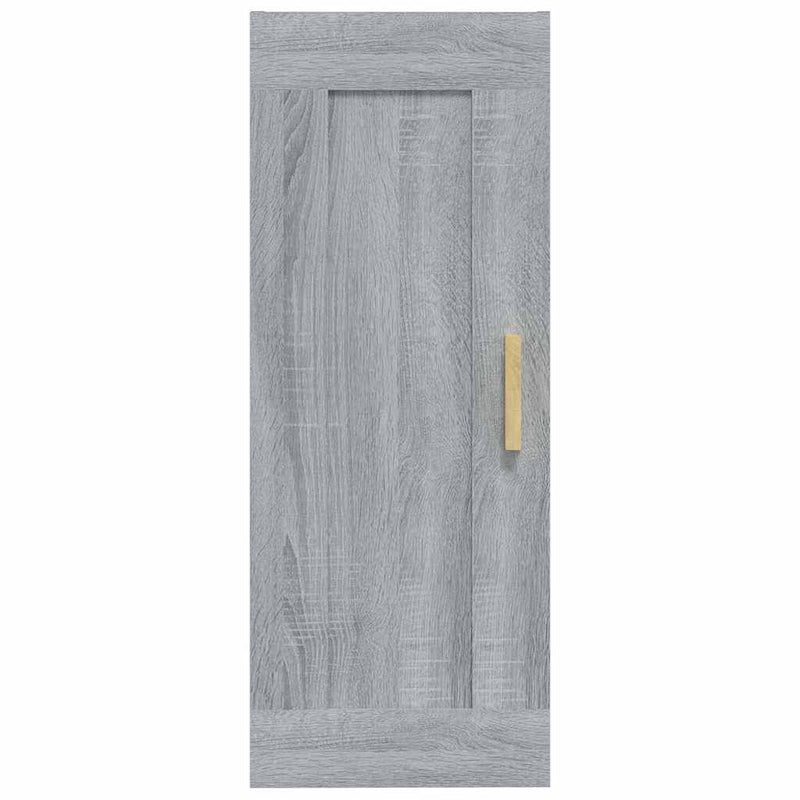 Dulap de perete, gri sonoma, 35x34x90 cm, lemn compozit