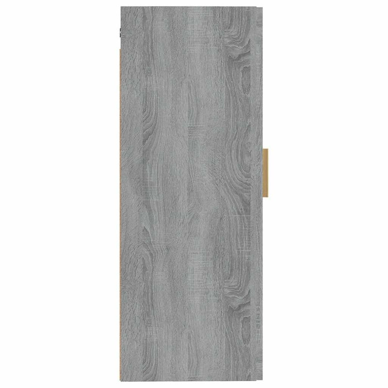 Dulap de perete, gri sonoma, 35x34x90 cm, lemn compozit