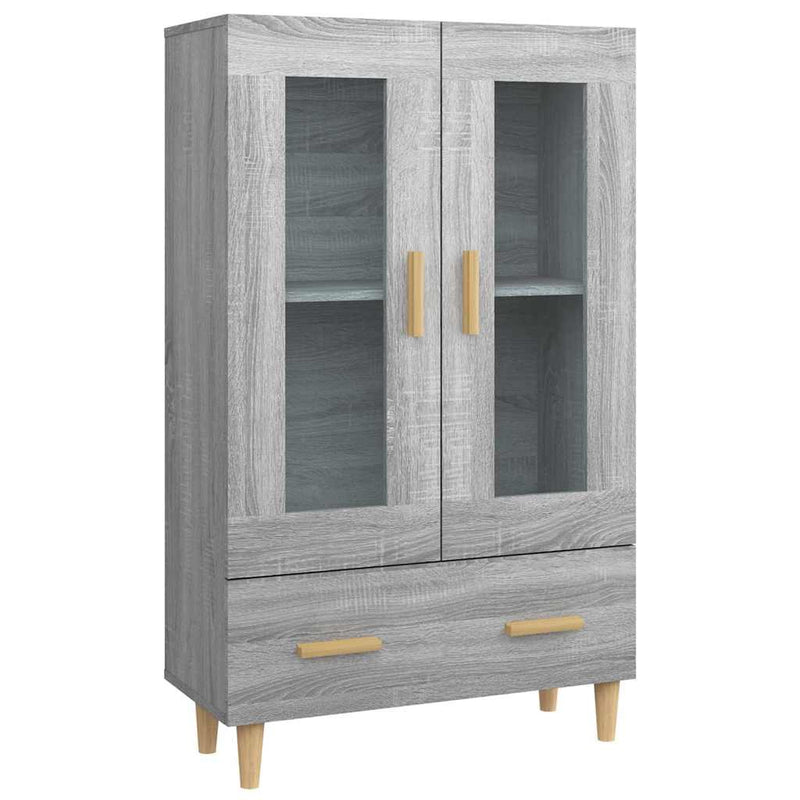 Dulap înalt, gri sonoma, 70x31x115 cm, lemn compozit