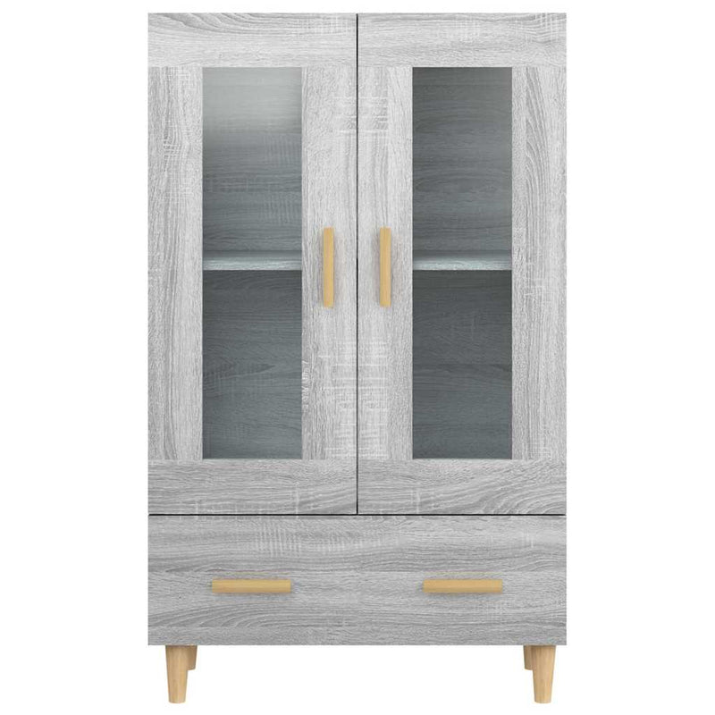 Dulap înalt, gri sonoma, 70x31x115 cm, lemn compozit