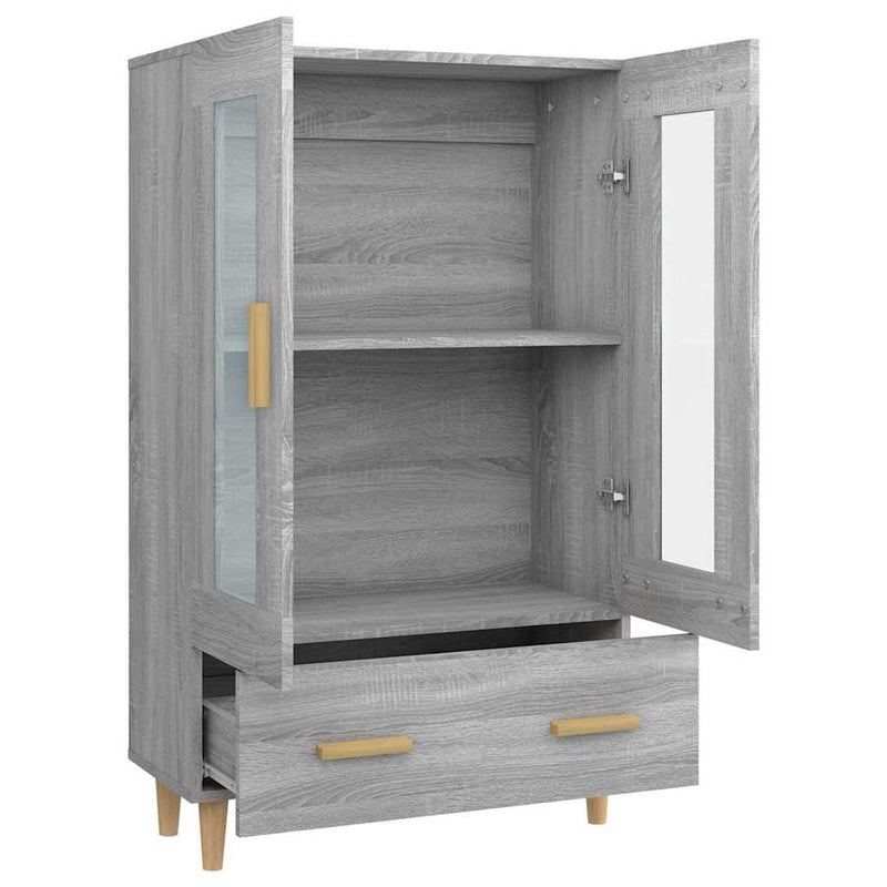 Dulap înalt, gri sonoma, 70x31x115 cm, lemn compozit