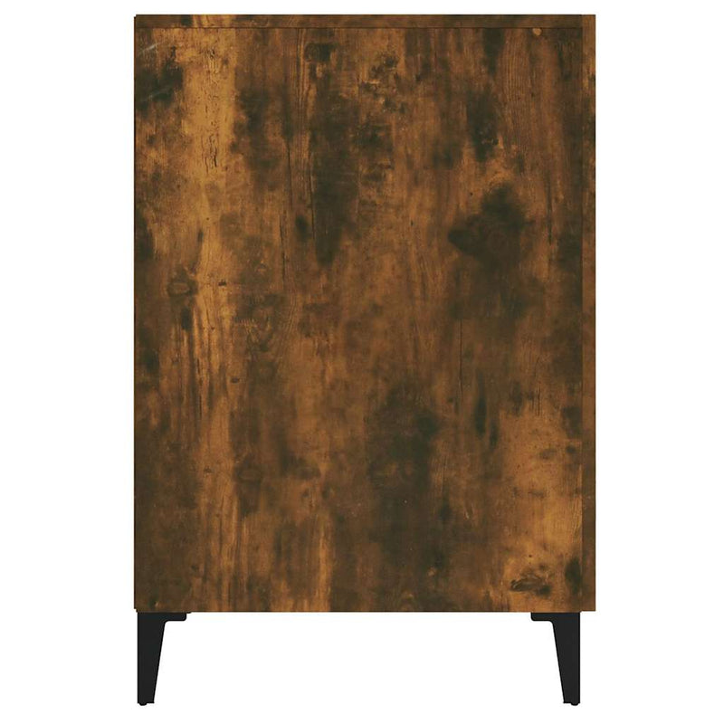 Birou, stejar fumuriu, 140x50x75 cm, lemn compozit