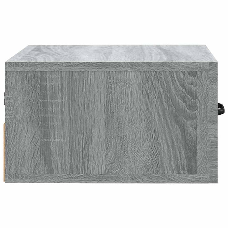 Noptiere de perete, 2 buc., sonoma gri, 35x35x20 cm
