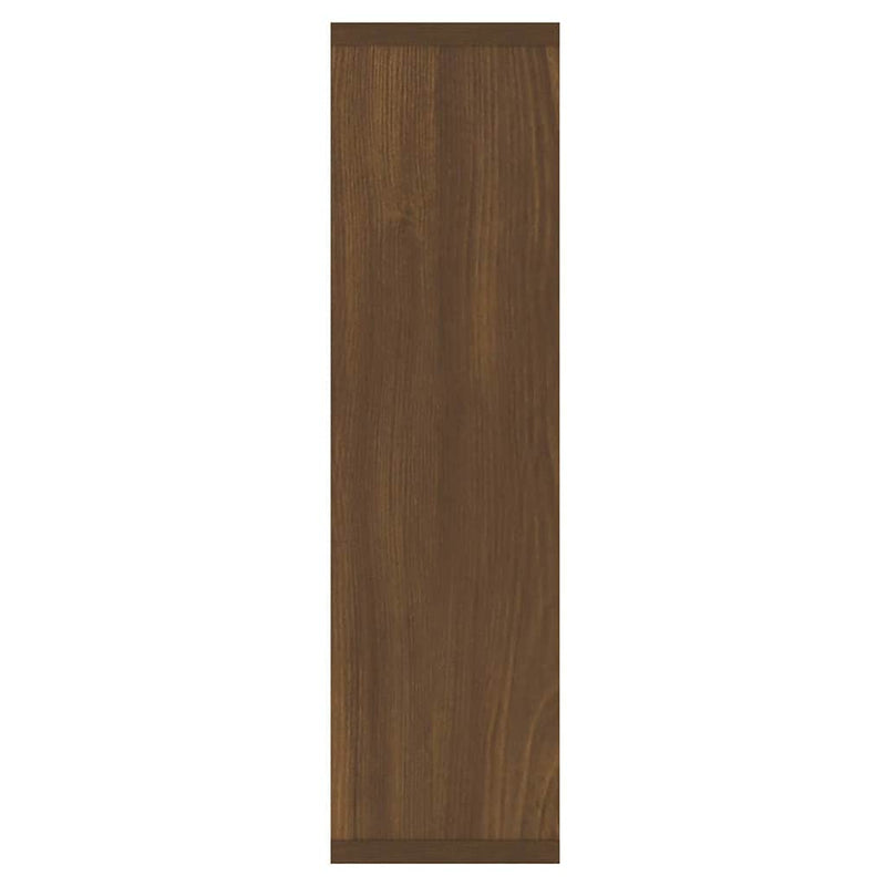 Dulap cu oglindă și LED, stejar maro, 76x15x55 cm