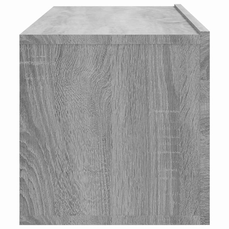 Comode TV, 2 buc., gri sonoma, 100x30x30 cm, lemn prelucrat