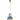 Lustră suspendată industrială 25 W multicolor 40 cm E27 rotund