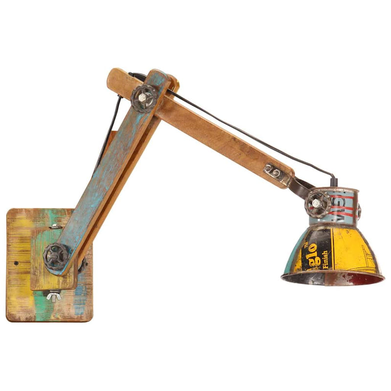 Lampă de perete industrială, multicolor, E27 rotund
