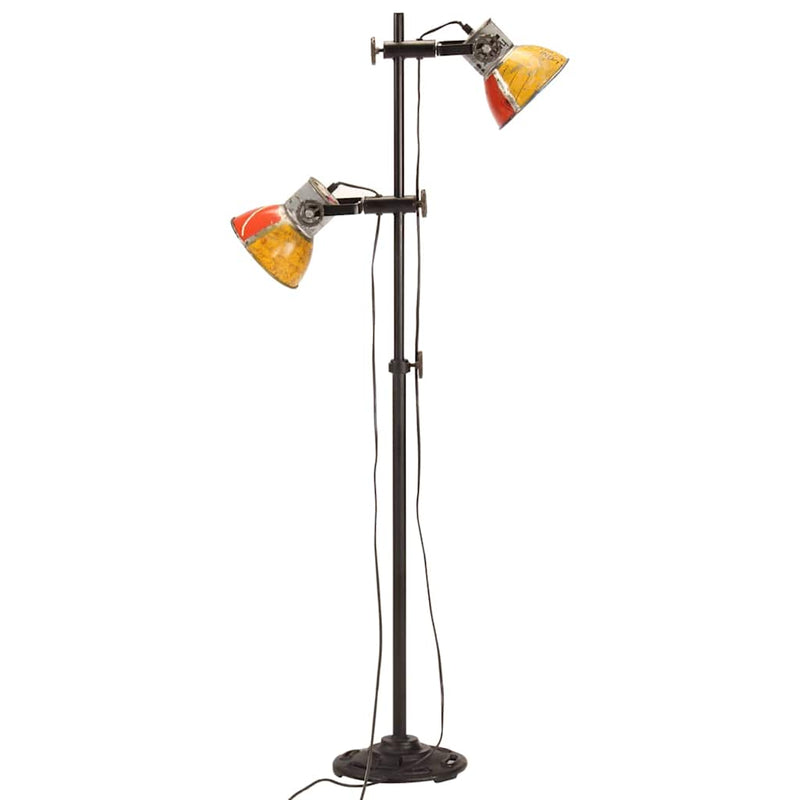 Lampă de podea cu 2 abajururi, multicolor, E27
