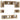 Set dulap TV, 8 piese, stejar sonoma, lemn prelucrat