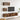 Set dulapuri TV, 4 piese, stejar fumuriu, lemn prelucrat
