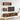 Set dulapuri TV, 4 piese, stejar fumuriu, lemn prelucrat