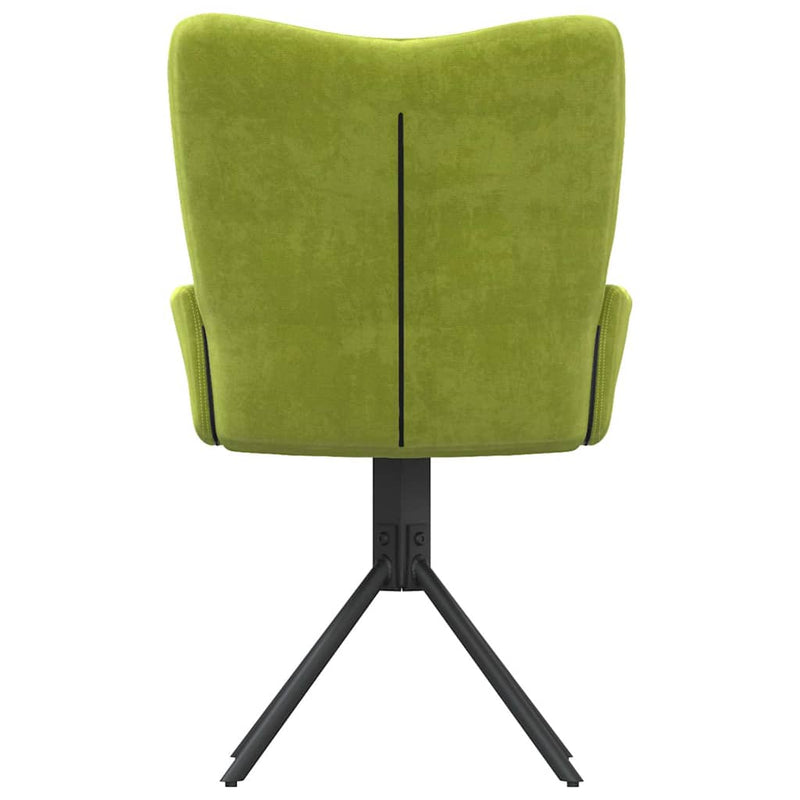 Scaune de bucătărie pivotante, 2 buc., verde deschis, catifea