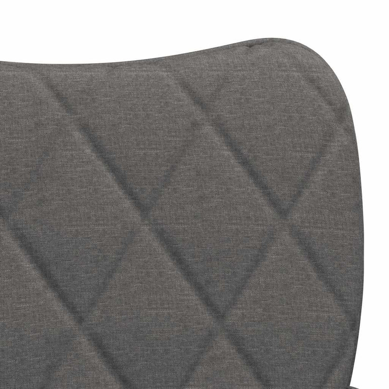 Scaune de bucătărie, 2 buc., gri închis, material textil