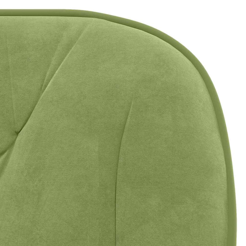 Scaun de birou pivotant, verde deschis, catifea