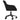 Scaun de birou pivotant, negru, catifea