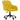 Scaun de birou pivotant, galben, catifea