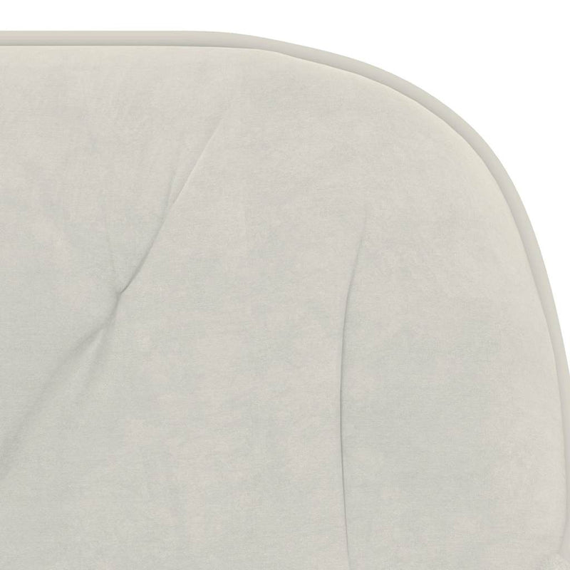 Scaun de birou pivotant, crem, catifea