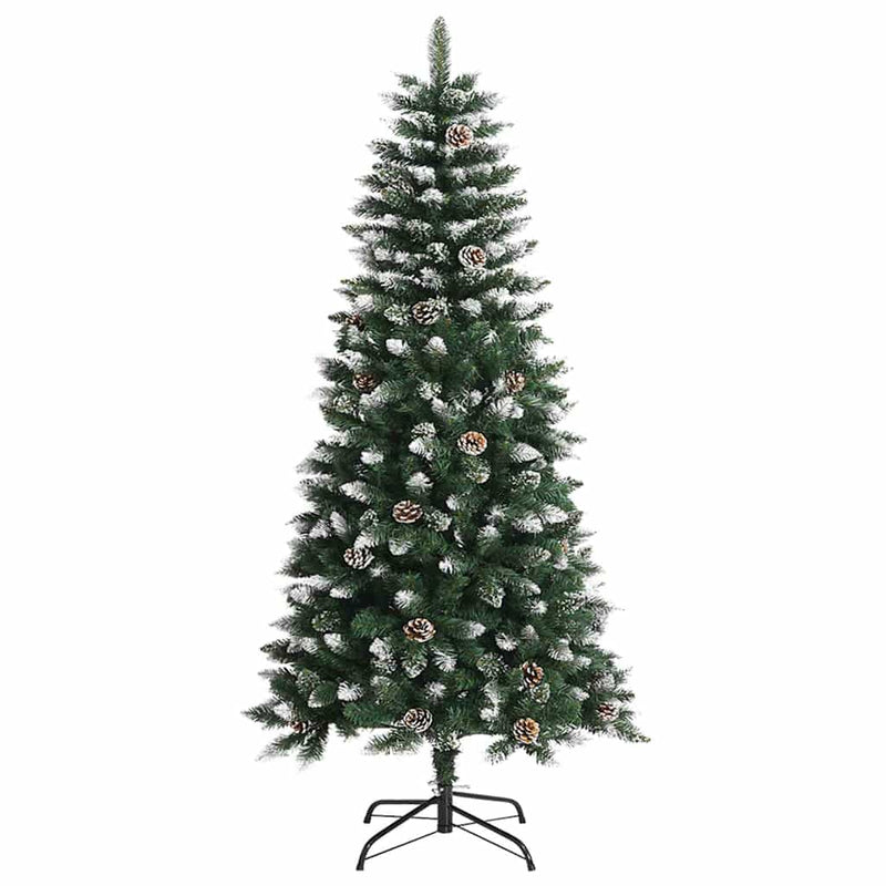 Brad de Crăciun artificial cu suport, verde, 120 cm, PVC